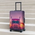 thumbnail image 6 of Yiaed Sunset Truck Highway Print Travel Luggage Cover Suitcase Protector Covers Elastic Luggage Anti-scratch(No luggage included）-X-Large, 6 of 7