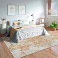 thumbnail image 4 of GLN Rugs Thebes - Indoor, Machine Washable Area Rug 4'x6' Moroccon Yellow/Gray Home Carpet, 4 of 8