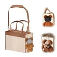 thumbnail image 2 of Fashion Pet Carrier Leather Dog Purse Convenient Pet Tote for Small and Medium Sized Dogs and Cats Suitable for Going out and Travel Portable Tote Bag, 2 of 8