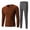a_Brown, variant on XRoczxe Men’s Thermal Underwear Set, Soft Fleece‑Lined Long Johns Winter Warm Base Layer Top & Pants|Brown