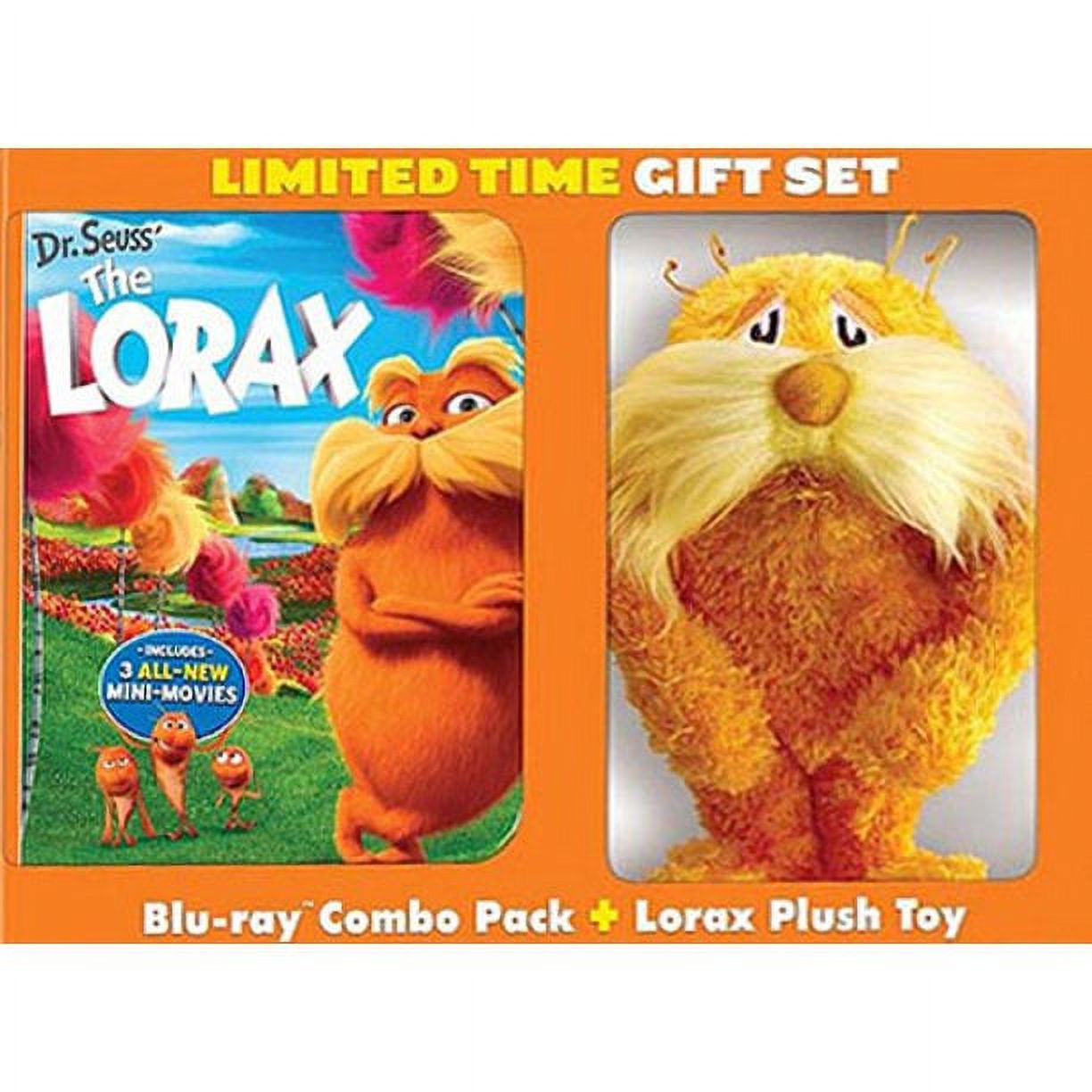 Dr. Seuss' The Lorax (Includes Plush Toy) (Walmart Exclusive) (Blu-ray + DVD + Digital Copy) - image 2 of 2