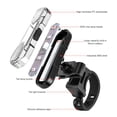thumbnail image 2 of Bicicleta USB recargable LED luz impermeable trasera luz trasera (blanco), 2 of 7