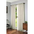 thumbnail image 1 of Loft Living Cannes Rod Pocket Linen-Like Single Curtain Panel Sheer 56" x 63" in Ivory, 1 of 6