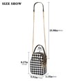 thumbnail image 2 of FORMRS Crossbody Bag for Women Quilted Travel Shoulder Cell Phone Purse with Chain Strap Handbag, Black and White Geometric, 2 of 7