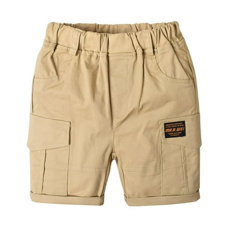 

Clearance!Summer Boys Shorts Elastic Waist Teens Trousers Beach Shorts