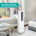 thumbnail image 6 of Hisense 8,000 BTU 11,000 BTU ASHRAE Portable Inverter AC with Heater, White, 350 Sq Ft, AHTP0825UW1W, 6 of 30