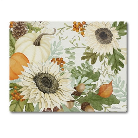 

CounterArt Farmhouse Fall 3mm Heat Tolerant Tempered Glass Cutting Board 10 x 8