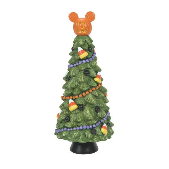 Department 56 Disney Village Pumpkintown Manor Tree Halloween Figurine 6.6in H