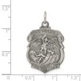 thumbnail image 5 of 925 Sterling Silver St. Michael Badge Medal, 5 of 5