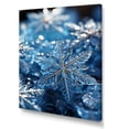 thumbnail image 2 of Designart "Snowflake Tranquility at Sunrise III" Landscapes Canvas Wall Art - Traditional Blue Winter Landscape Living Room Canvas Art, 2 of 6