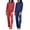 Set B Blue & Burgundy, variant on 2 Pack: Women's Long Sleeve Pajama Sets - Soft Comfy 2 Piece PJ Set Matching Ladies Sleepwear (Plus Size)
