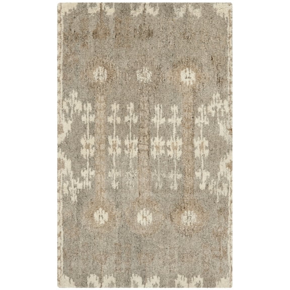 SAFAVIEH Wyndham Deborah Geometric Wool Area Rug, Natural/Multi, 3' x 5'