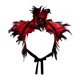 thumbnail image 2 of Capa de plumas artificiales decorativa cómoda y fácil de llevar decoración para el hombro Rojo, 2 of 9
