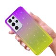thumbnail image 3 of Samsung Galaxy S21 Plus 5G Case, Rosebono Hybrid Bling Glitter Sparkle Gold Purple Gradient Transparent Fashion Cute Colorful TPU Skin Cover Case for Samsung Galaxy S21 Plus 5G, 3 of 4