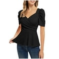 thumbnail image 2 of Fiudx Ofertas Flash Del Día Blusa Superior de Camiseta Sin Mangas con Cuello Redondo Informal para Mujer a La Moda, 2 of 6