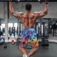 thumbnail image 3 of Yuyamidu Men's Swim Shorts Quick Dry Bathing Suit Shorts Palm Tree Beach Board Shorts with Pockets, Lightweight Summer Swimwear Bathing Suit Man S, 3 of 8