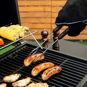 Expert Grill Stainless Steel Locking Barbecue Tongs with Black Detachable Handle
