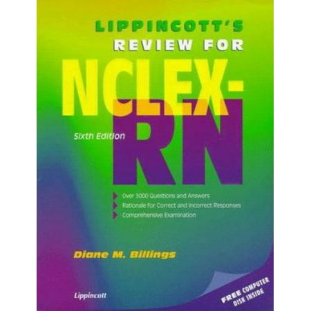 Pre-Owned Lippincott's Review for NCLEX-RN [With Disk] (Paperback) 0397554524 9780397554522