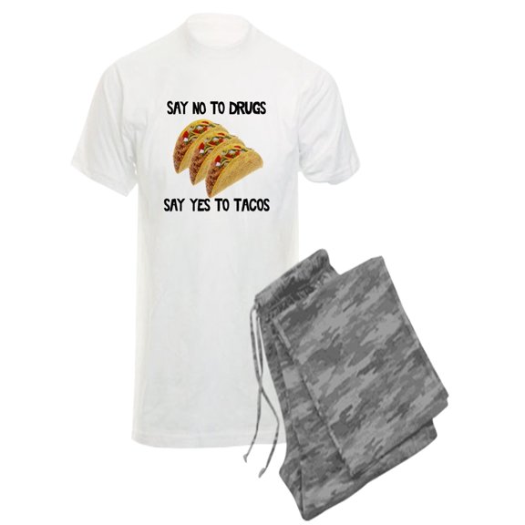 CafePress - Funny Drugs Tacos - Men's Light Pajamas