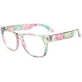 thumbnail image 2 of Gafas bloqueadoras de luz azul OWL Floral Turquesa para niños, 2 of 8