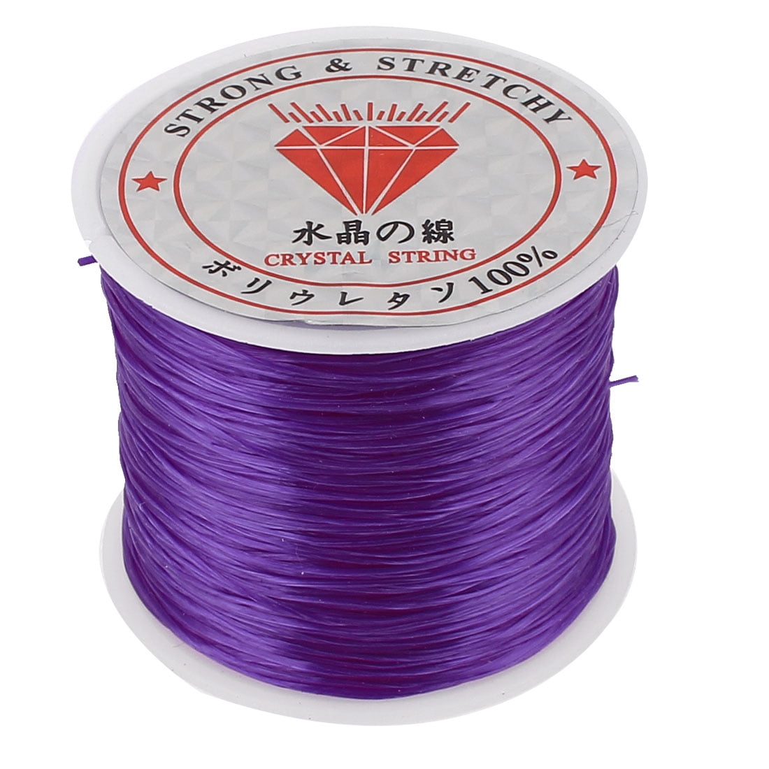 0.6mm 60M Spandex Beading String Cord Jewelry Craft Bead Thread Purple