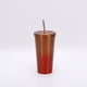 thumbnail image 1 of Termo portátil de acero inoxidable 304 con pajita de doble capa para exteriores, taza de café al vacío para automóvil, 1 of 4