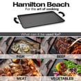 thumbnail image 6 of Hamilton Beach Nonstick Double Griddle 19x11-Inch - Black Aluminum Griddle with Soft Touch Bakelite Handle - Flared Edge - Spiral Bottom, Easy to Clean, Multipurpose Use - Durable & Dishwasher Safe, 6 of 8