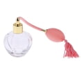 thumbnail image 1 of Frasco de perfume recargable de cristal vintage con atomizador de larga duración, ideal para regalo (100 ml). Rosado, 1 of 9