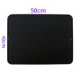 thumbnail image 4 of Silicone Dish Drying Mat for Kitchen Counter, Dish Drying Pad, Non-Slip Drain Pad with Built-in Drain, Heat Resistant Stone Drying Mat, 4 of 6