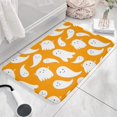 thumbnail image 3 of Orange Halloween Cute Ghosts Flannel Non Slip Door Rugs,Washable Door Mats Indoor,Decorative Door Mats,Dirt-Resistant and Absorbent Doormat for Entrance,Bedroom,Kitchen,Bathroom,23.5x16in(60x40cm), 3 of 5