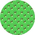 thumbnail image 1 of Ahgly Company Machine Washable Indoor Square Transitional Dark Lime Green Area Rugs, 3' Square, 1 of 7