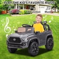 thumbnail image 6 of Licensed Toyota Tacoma 12V Battery Powered Ride on Cars with Remote Control, Kids Electric Ride on Vehicles for Boys Girls, Ride on Truck Toys with USB, AUX, MP3, FM Function, LED Headlight, Gray, 6 of 13