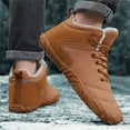 thumbnail image 6 of YOURDIARY Mens Barefoot Snow Boots Winter Warm Shoes Faux Fur Lined Wide Toe Box Zero Drop Ankle Sneakers, 6 of 8