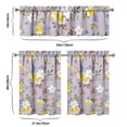 thumbnail image 6 of Kitchen Curtains and Valance Set 36 Inch Tier Pioneer Colorful Floral 3 Pieces Set Dining Room Small Curtain Drapes Cafe Curtains Valance for Home Decor Rod Pocket, 6 of 6