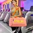 thumbnail image 4 of Bolsa de gimnasio con compartimento para zapatos, bolsa de viaje, bolsa de noche para mujeres y hombres, 4 of 8