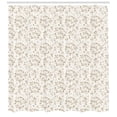 thumbnail image 3 of Ambesonne Rose Shower Curtain, Blossoms Petals Essence, 69"Wx84"L, Coconut Beige, 3 of 3