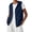 01-Navy, variant on Women's Sleeveless Hoodies Zip Up Drawstring Pocket Hooded Vest Sweatshirt Loose Casual Outdoor Everyday Top Beige XXXL