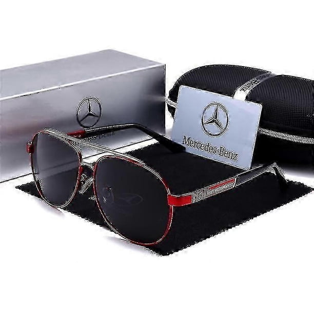 Mercedes Amg Men's Uv400 Sunglasses Sport Driving Golf Outdoor Aviator Glasses