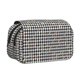 thumbnail image 1 of Disketp Black And White Houndstooth Estuche de Lápices de Doble Capa con Tapa Abatible y Cremallera, Organizador Escolar para Adolescentes y Adultos, 1 of 7