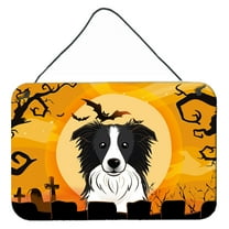 Carolines Treasures BB1799DS812 Halloween Border Collie Wall and Door Hanging Prints
