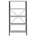 thumbnail image 5 of Display Shelves, Grey Driftwood 4-shelf Bookcase, Grey Shelving Units,Wood Wooden Display Shelves, Furniture Primary Living Space Display, Shelving & Etageres Grey Driftwood 4-shelf Bookcase, 5 of 9