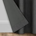 thumbnail image 5 of Eclipse Welwick Magnitech 100% Blackout Curtain, Grommet Window Curtain Panel, Seamless Magnetic Closure, 84 in long x 40 in wide, (1 Panel), Black, 5 of 12