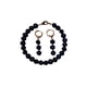 thumbnail image 2 of Set de Collar Pulsera Aretes con Perlas Cultivadas Negras GREG J.M. Chapa de Oro, 2 of 5