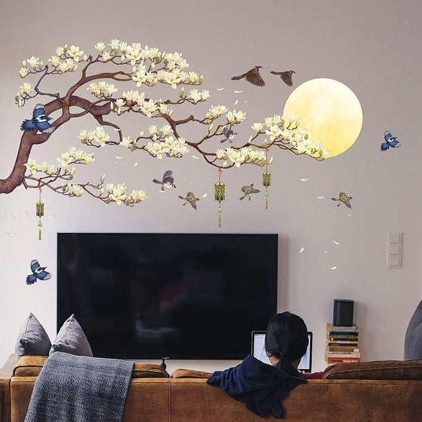 Calcomanía De Vinilo De árbol De Estrella Grande – Adhesivo Decorativo