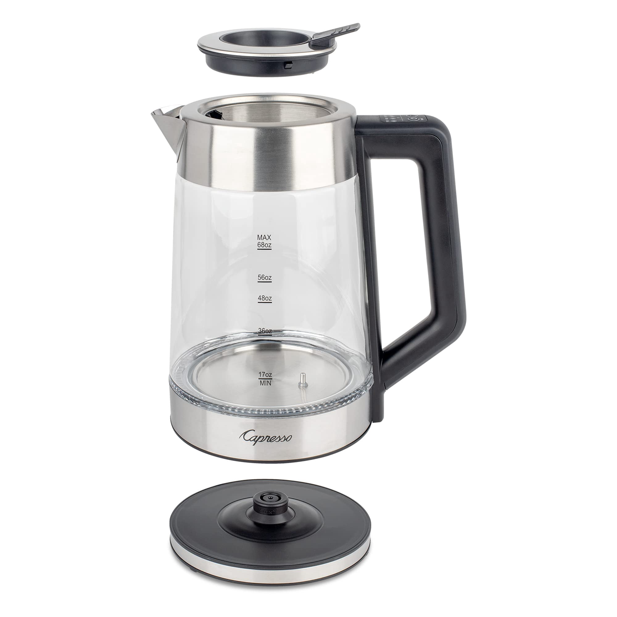 Capresso Electric Water Kettle,Black,2 L Cap. 244.05