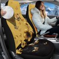 thumbnail image 2 of Uorisanigo Car Seat Covers for Front Seats Only, Easy to Install Yellow Butterfly Cover Set, Soft and Comfortable Accessories Auto Trucks Van SUV,2 Packs, 2 of 7