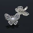 thumbnail image 1 of 1pcs Rhinestone Bag Pendant Butterfly Bride Accessories Shiny Clips Pearl Shoes Clip Wedding Shoes Decorations Charm Buckle WHITE PEARL, 1 of 1