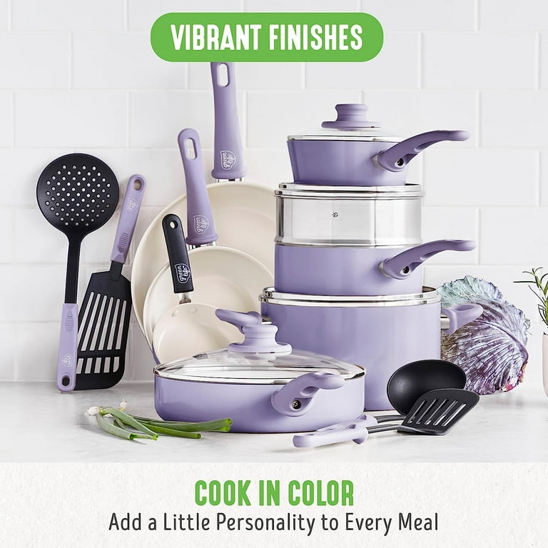 Healthy Cooking Made Easy: GreenLife Soft Grip 16-Piece Ceramic Nonstick  Cookware Set Review 