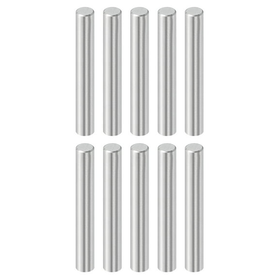 10 Pcs 1/4x1-1/2" Dowel Pins, Bearing Steel Cylindrical Dowel Pins Shelf Support Peg Pin Rod Fasten Elements Metal Shelf Pegs