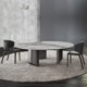 thumbnail image 2 of Stainless Steel Marble Kitchen Tables For Dinner Modern Long Rectangular Pandora Glossy Slate Dining Table Indoor Furniture My Lux Decor Round, 2 of 17
